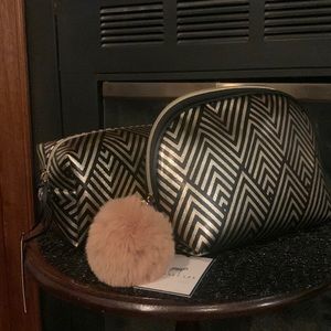 Dabney Lee Black and Gold Cometic Bags